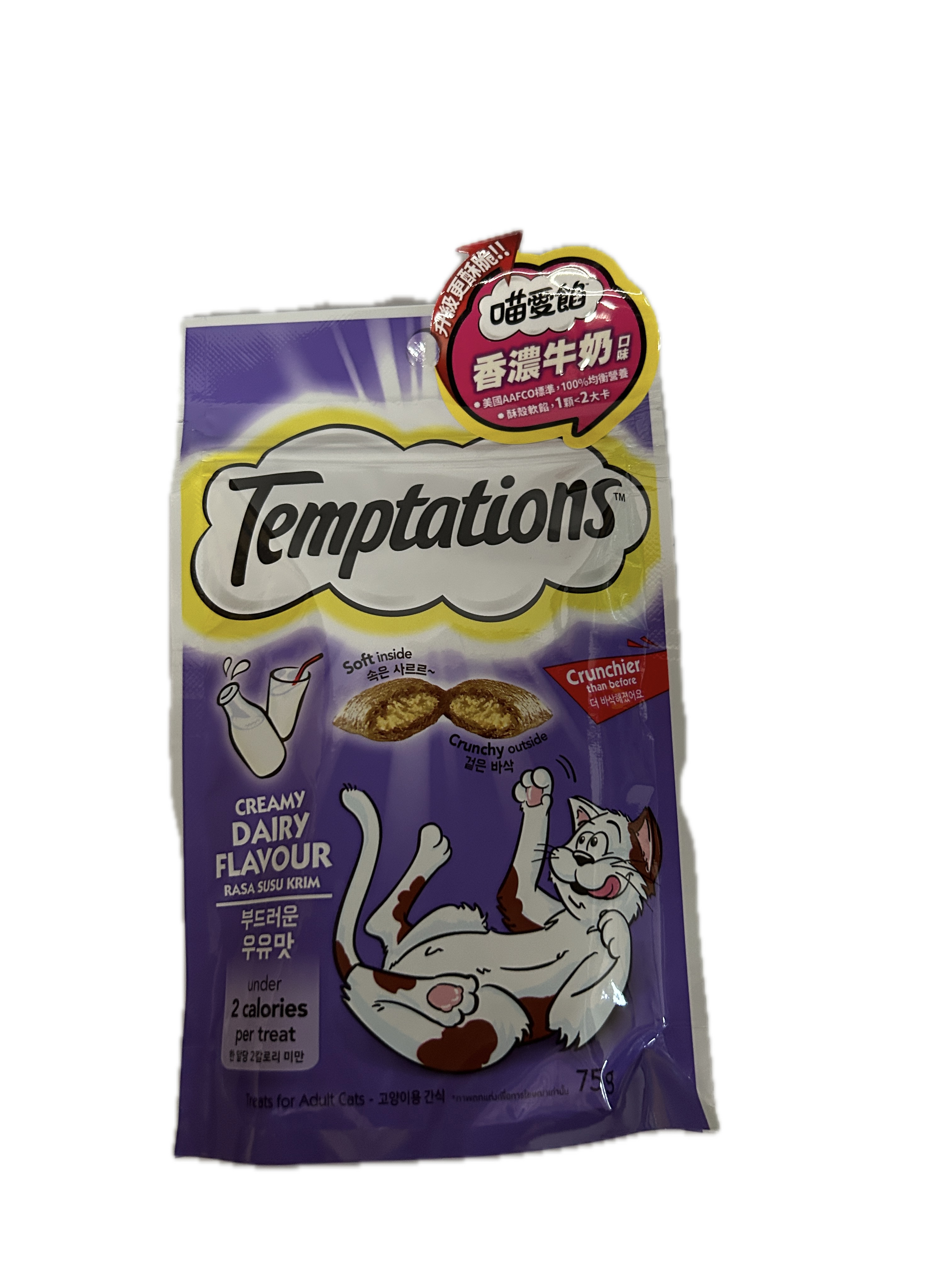 75G貓餡餅香濃牛奶