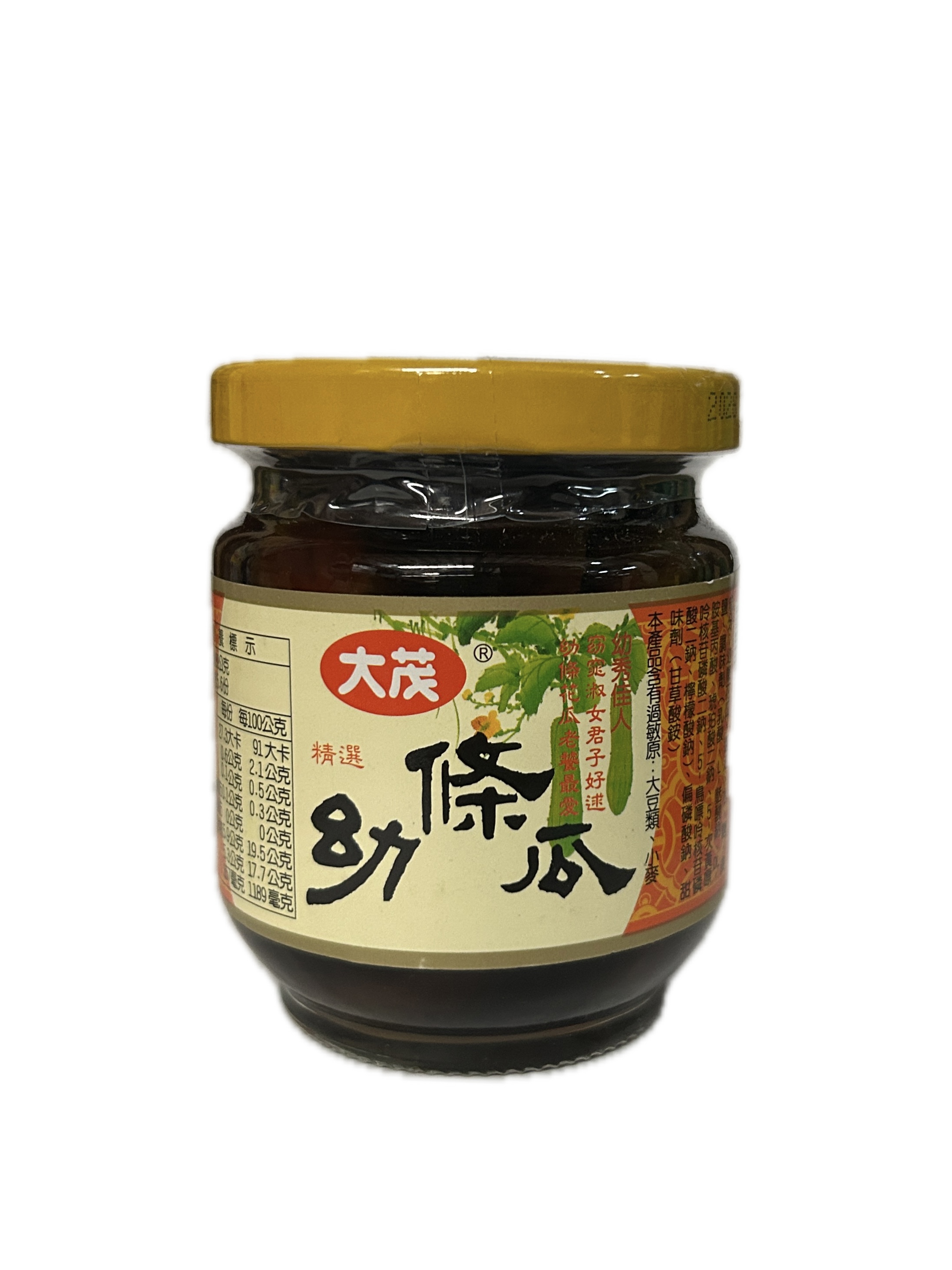 170大茂玻瓶裝幼條瓜6入