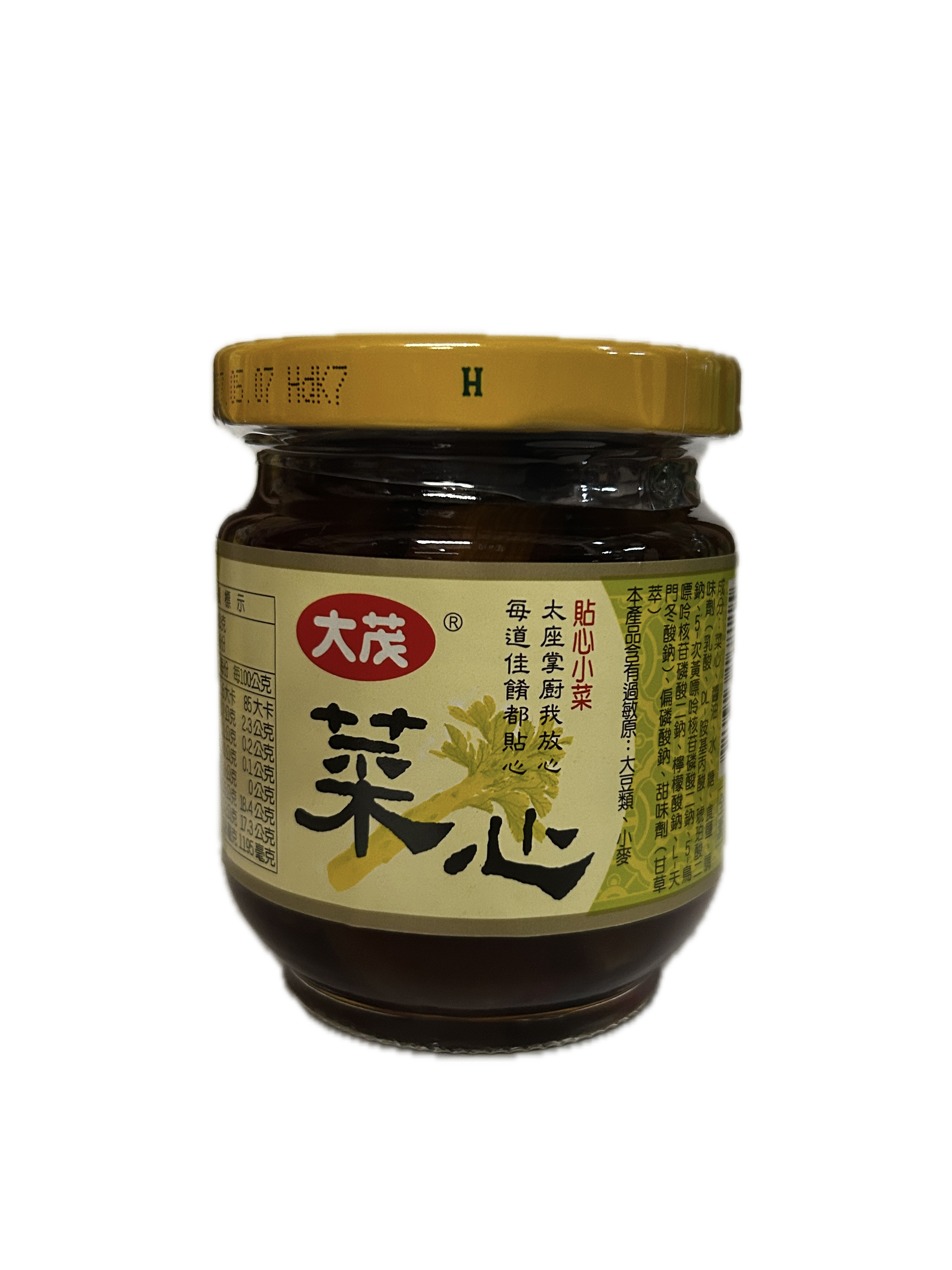 170G大茂玻璃瓶菜心-6入