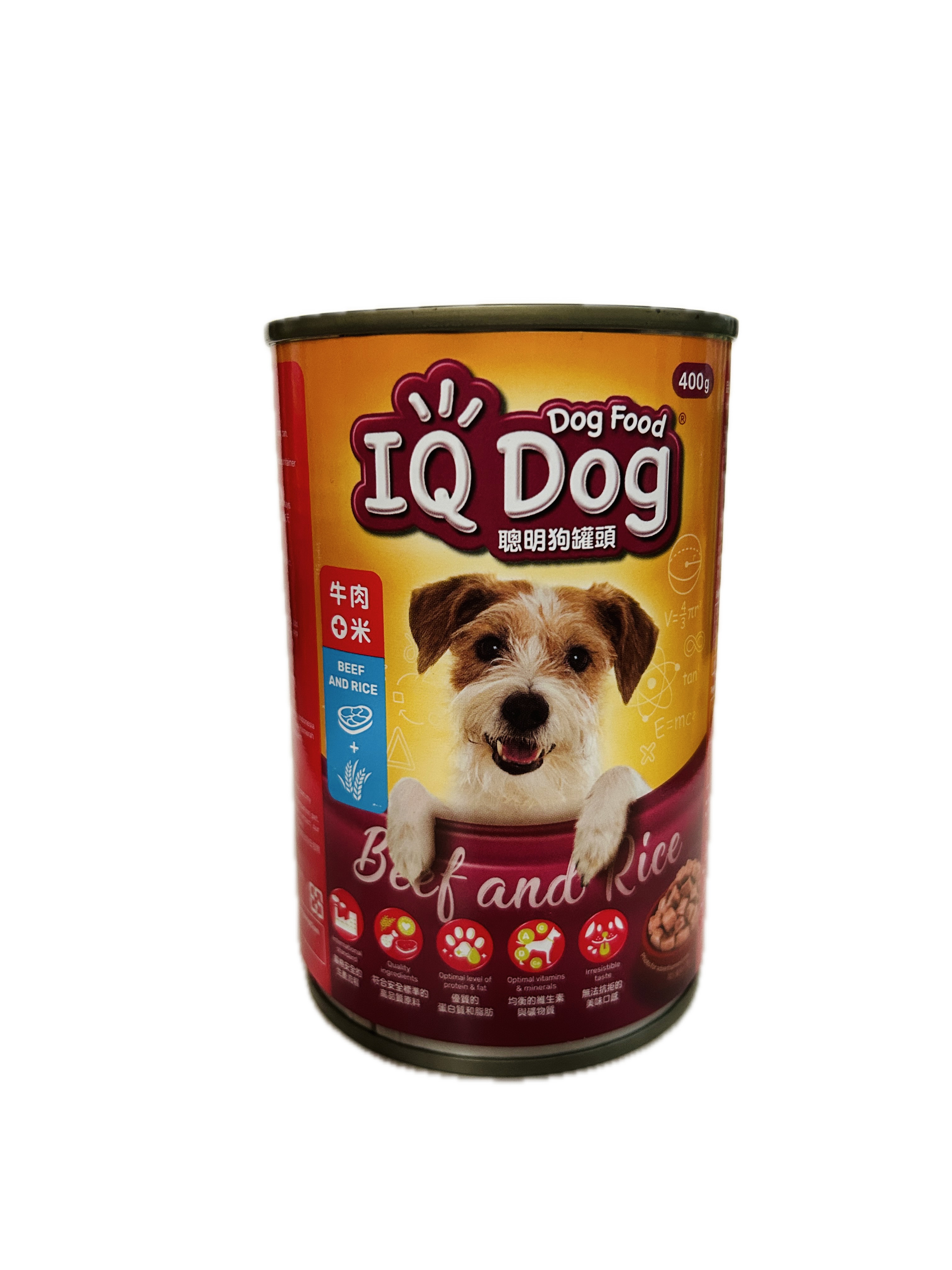 400G IQ聰明狗糧罐頭牛肉