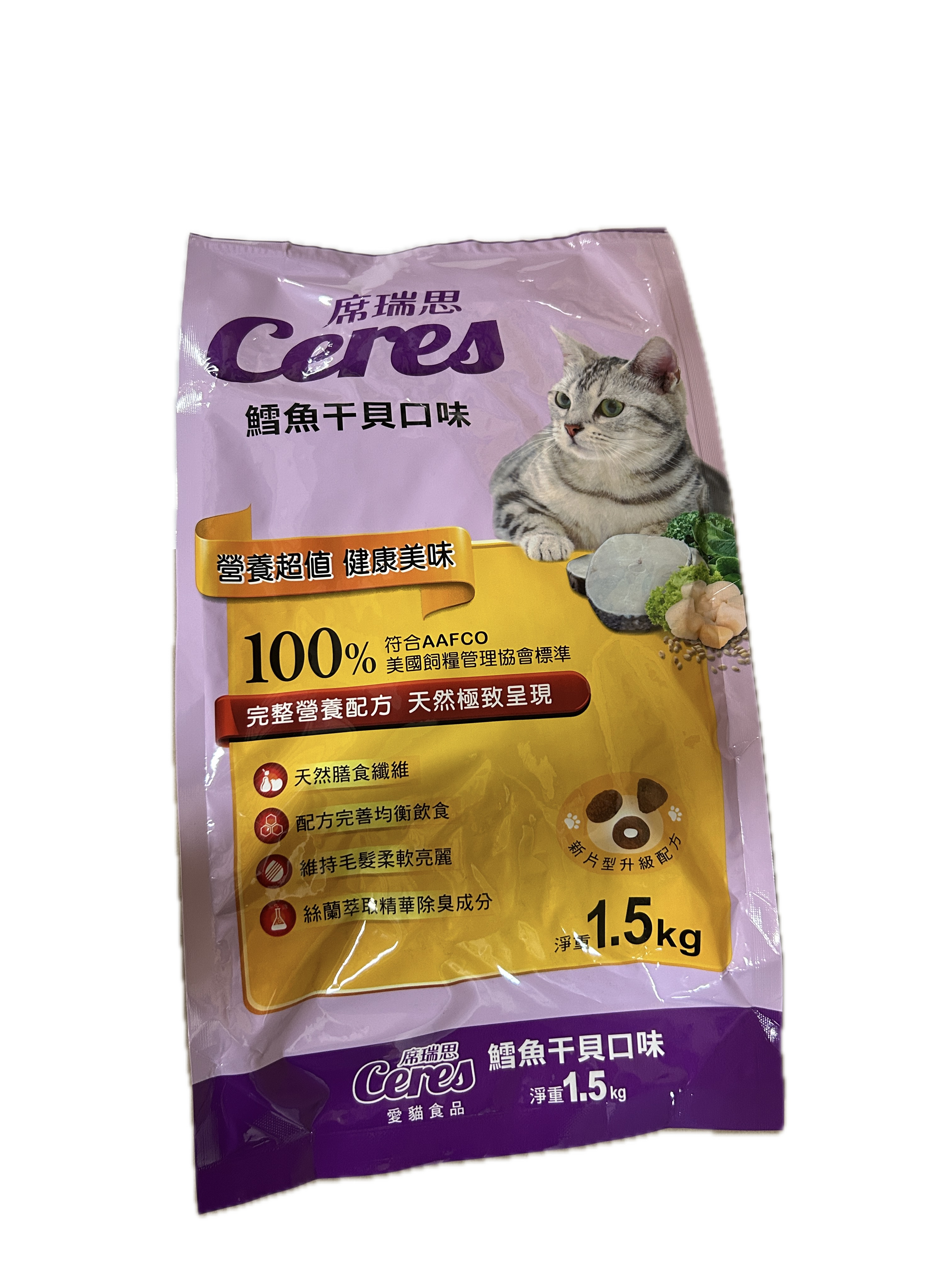 1.5KG席瑞思貓鱈魚干貝  |商品介紹|寵物食品|福壽|福壽寵物貓
