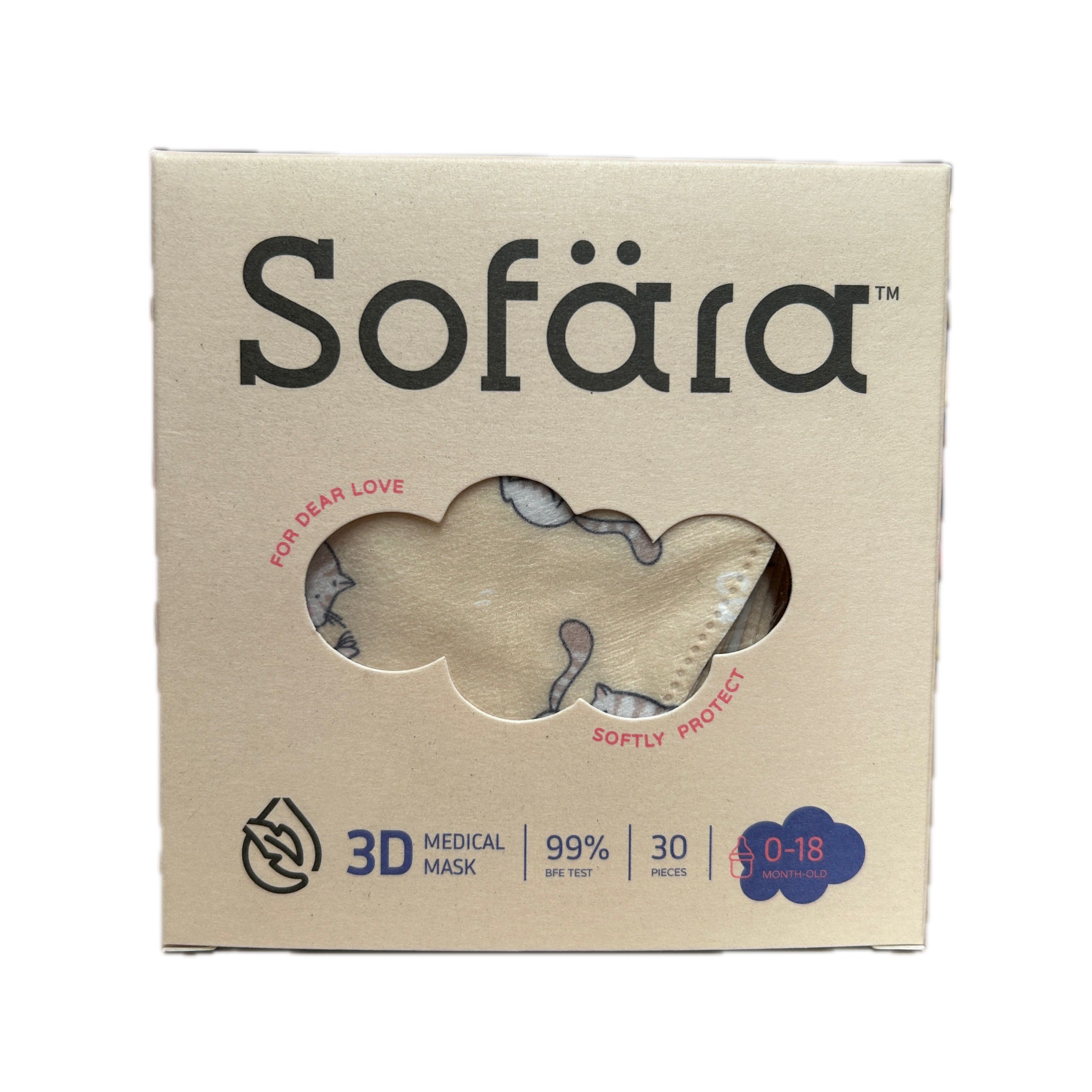 舒芙氧嬰兒3D口罩搗蛋貓  |商品介紹|醫療器材&紙類日用品|易廷