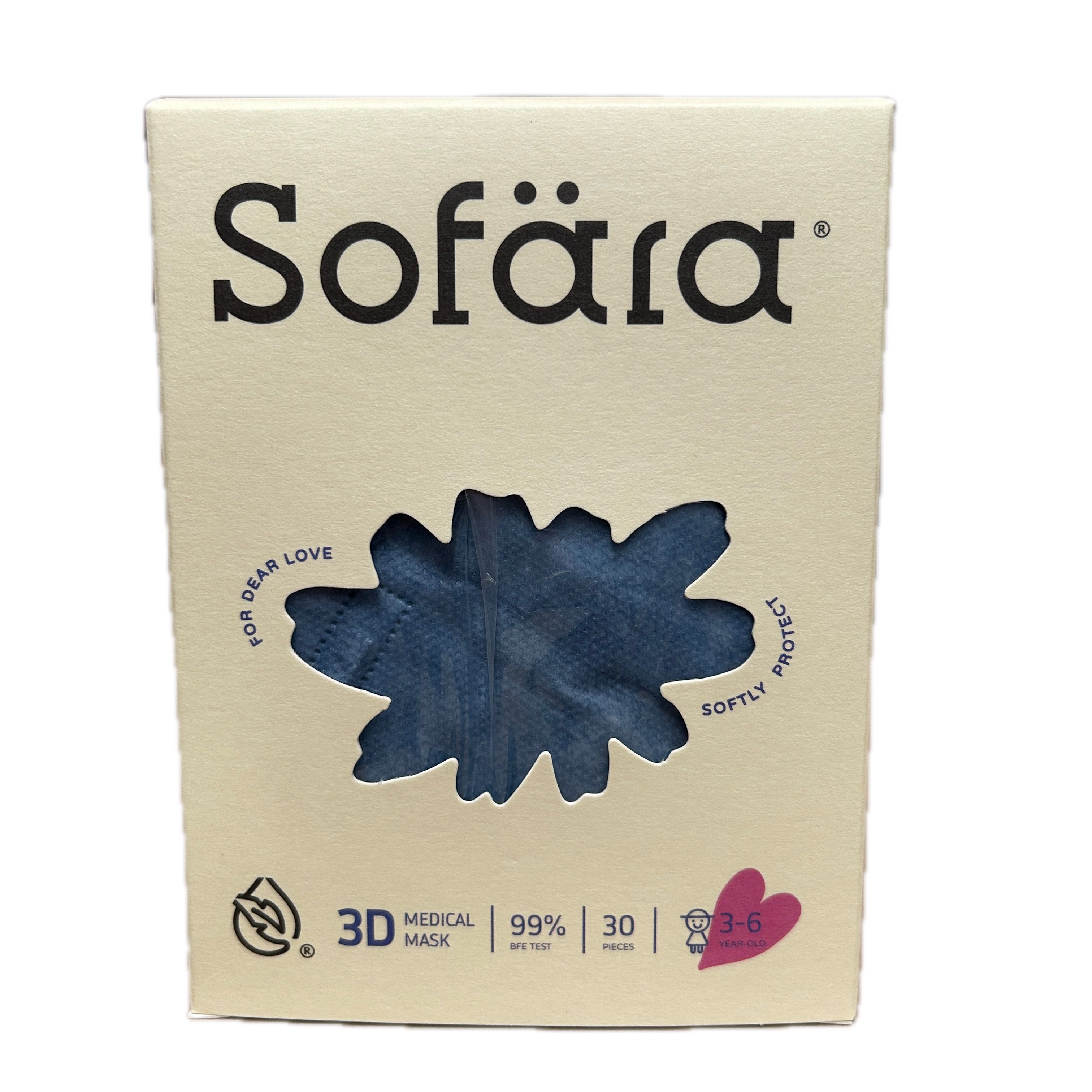舒芙氧幼童3D口罩海灣藍  |商品介紹|醫療器材&紙類日用品|易廷