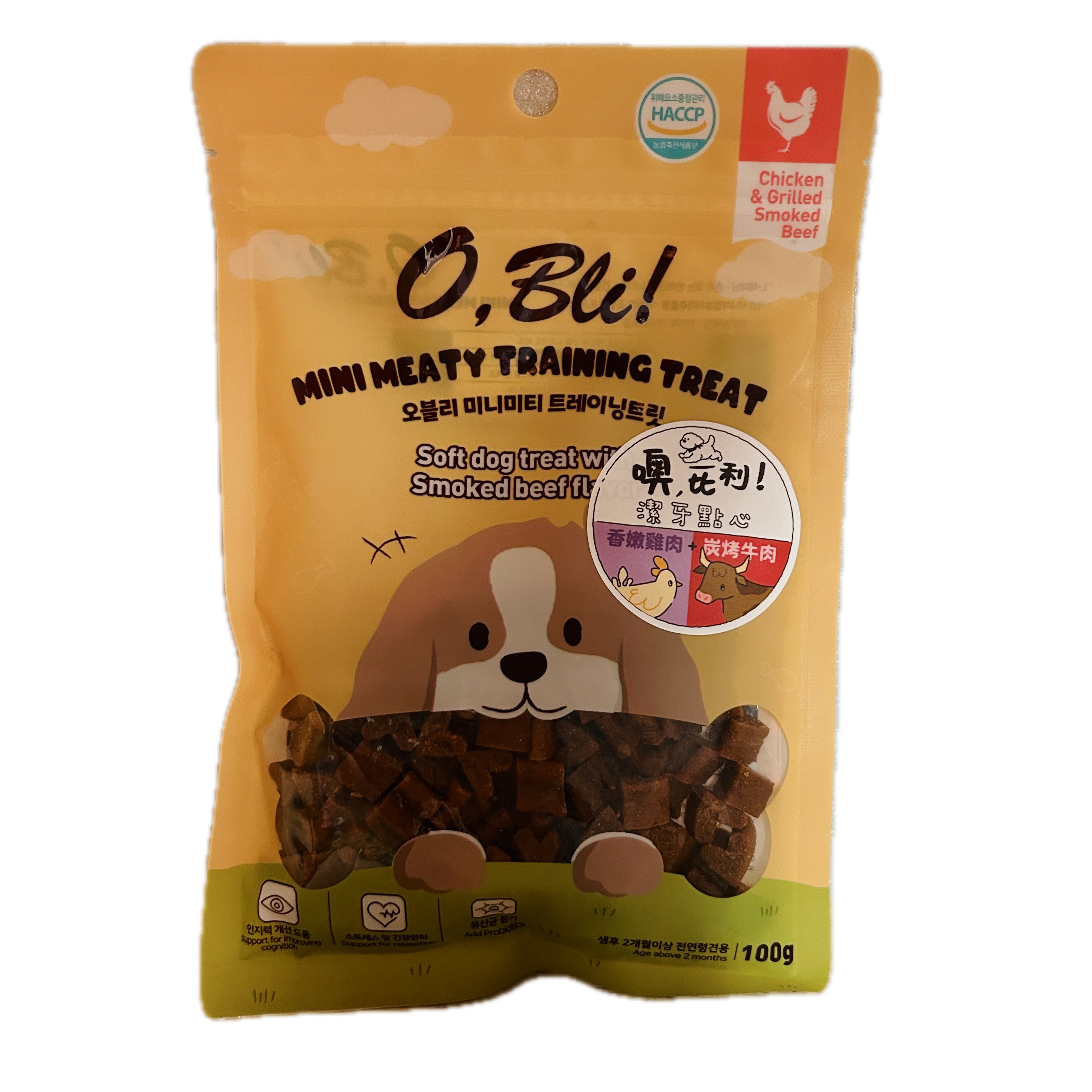 100G噢比利潔牙雞胸加牛肉  |商品介紹|寵物食品|帝寶