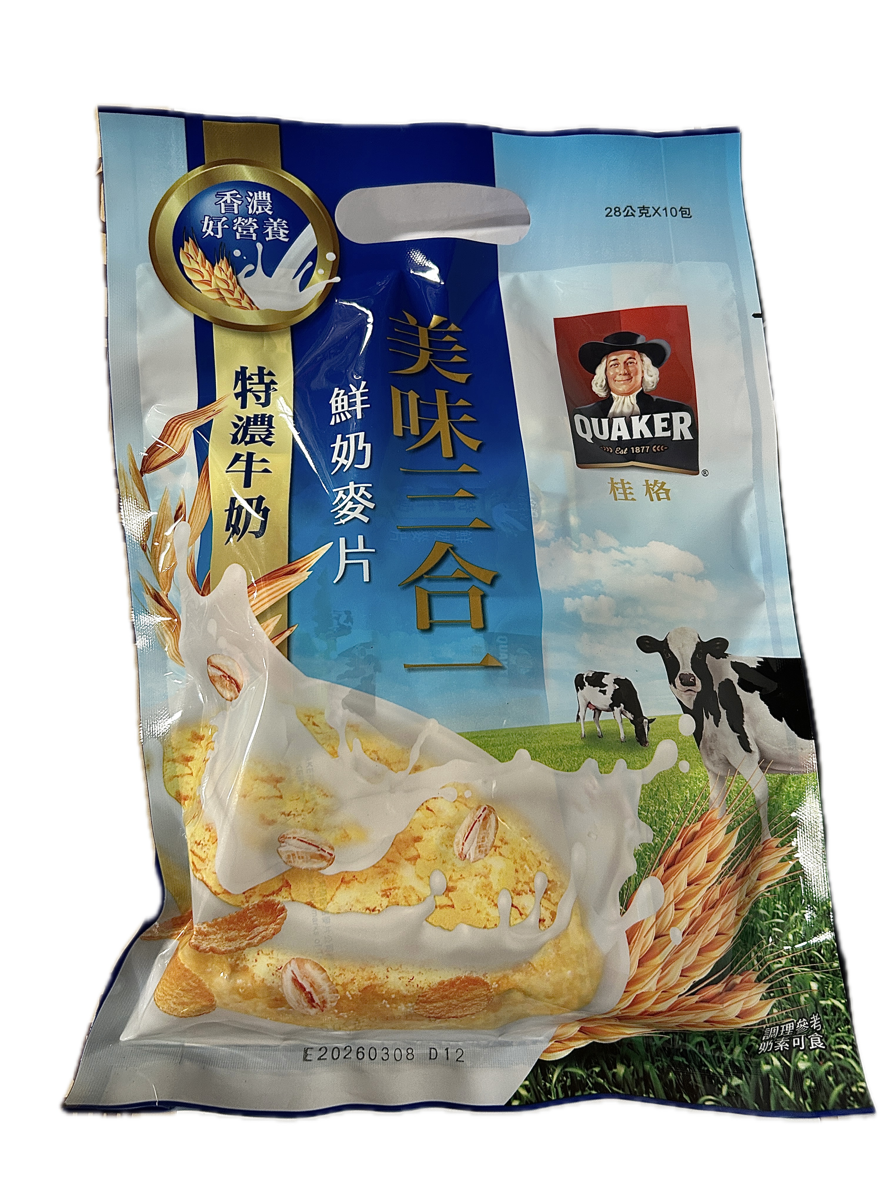桂格三合一麥片特濃牛奶  |商品介紹|酒類&食品|桂格一般