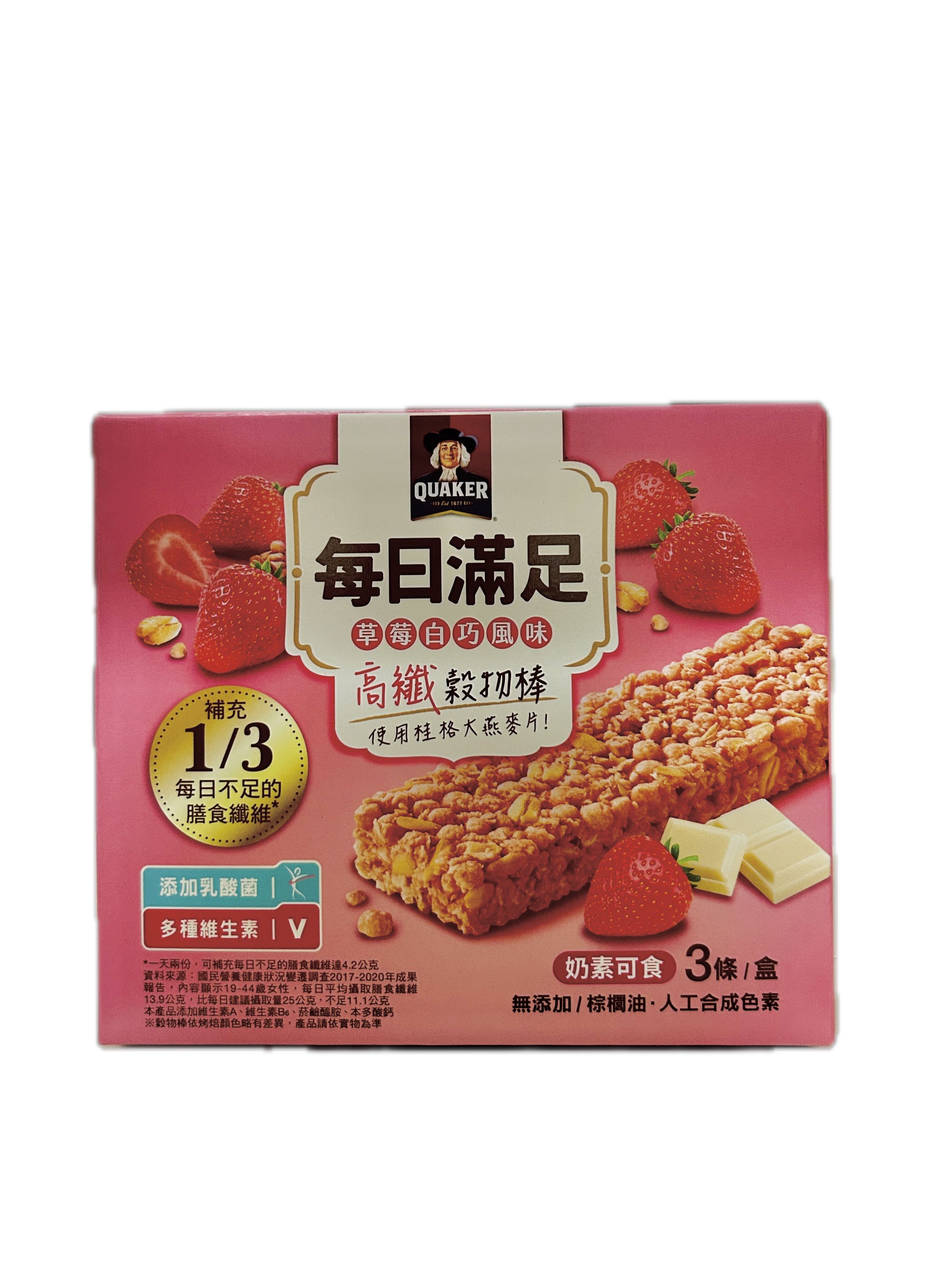 桂格每日穀物棒草莓白巧  |商品介紹|酒類&食品|桂格一般