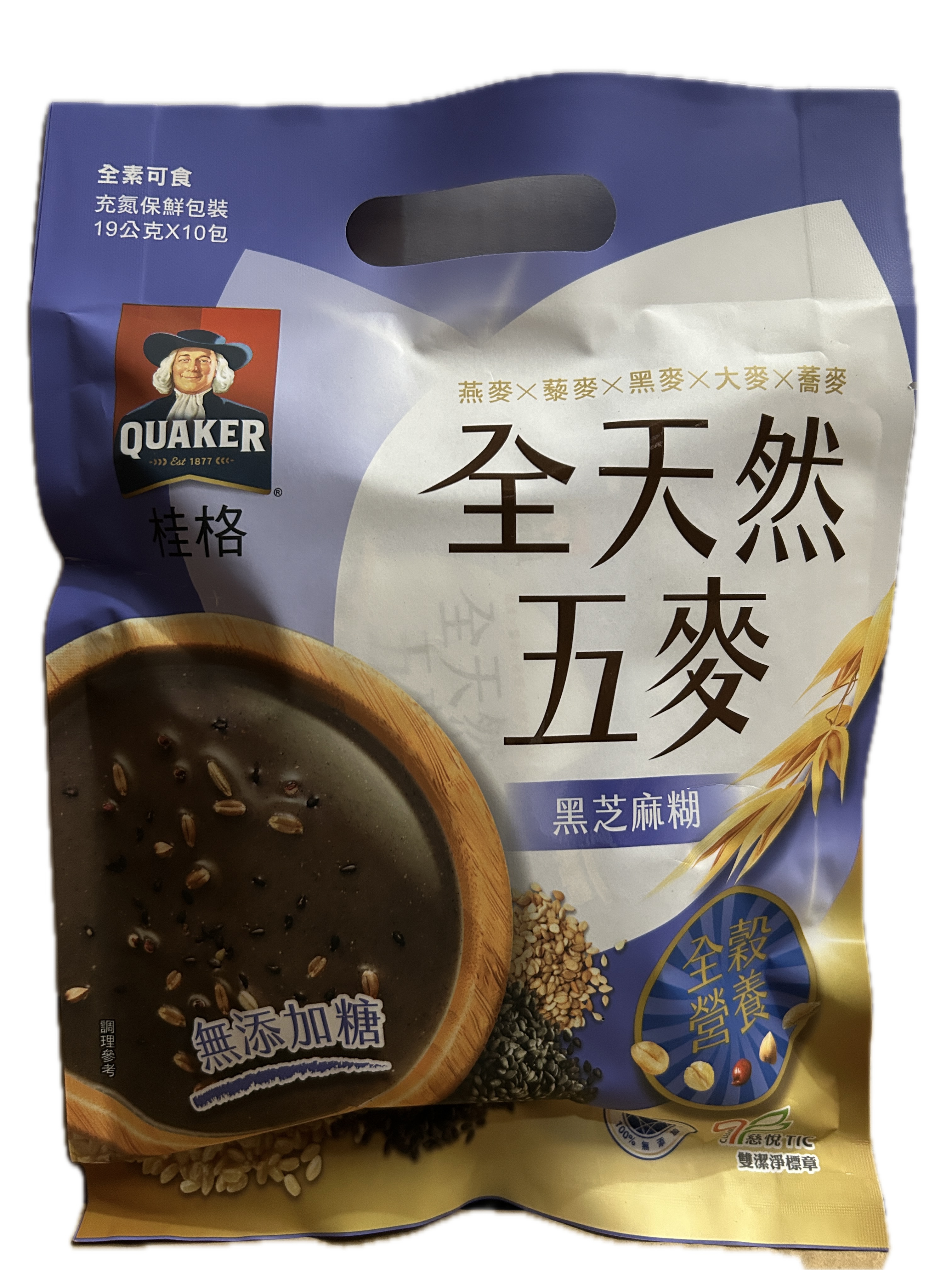 桂格五麥黑芝麻糊無添加糖  |商品介紹|酒類&食品|桂格一般