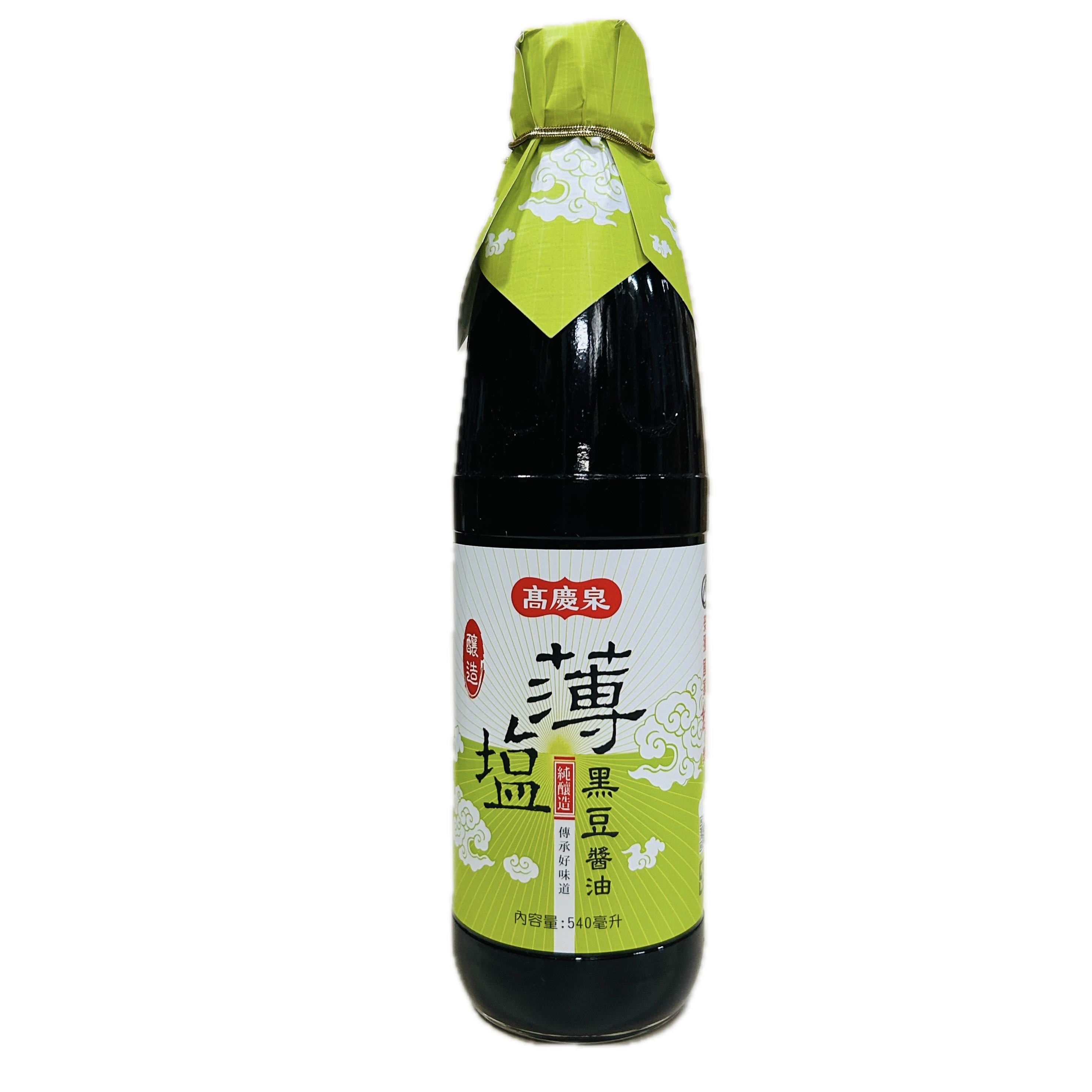 540ML高慶泉薄鹽黑豆醬油  |商品介紹|酒類&食品|高慶泉
