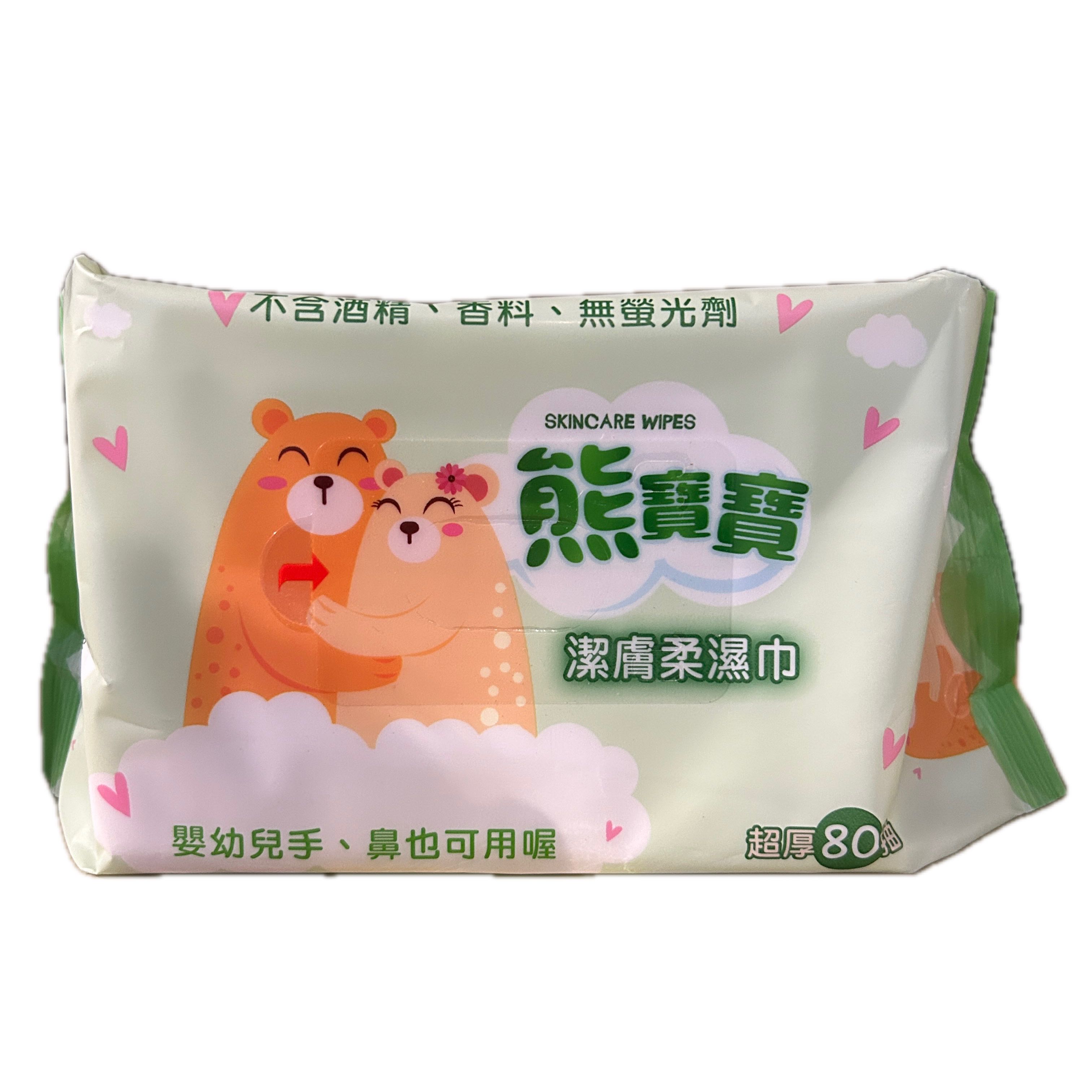 熊寶寶超厚濕巾80補充包  |商品介紹|醫療器材&紙類日用品|濕紙巾