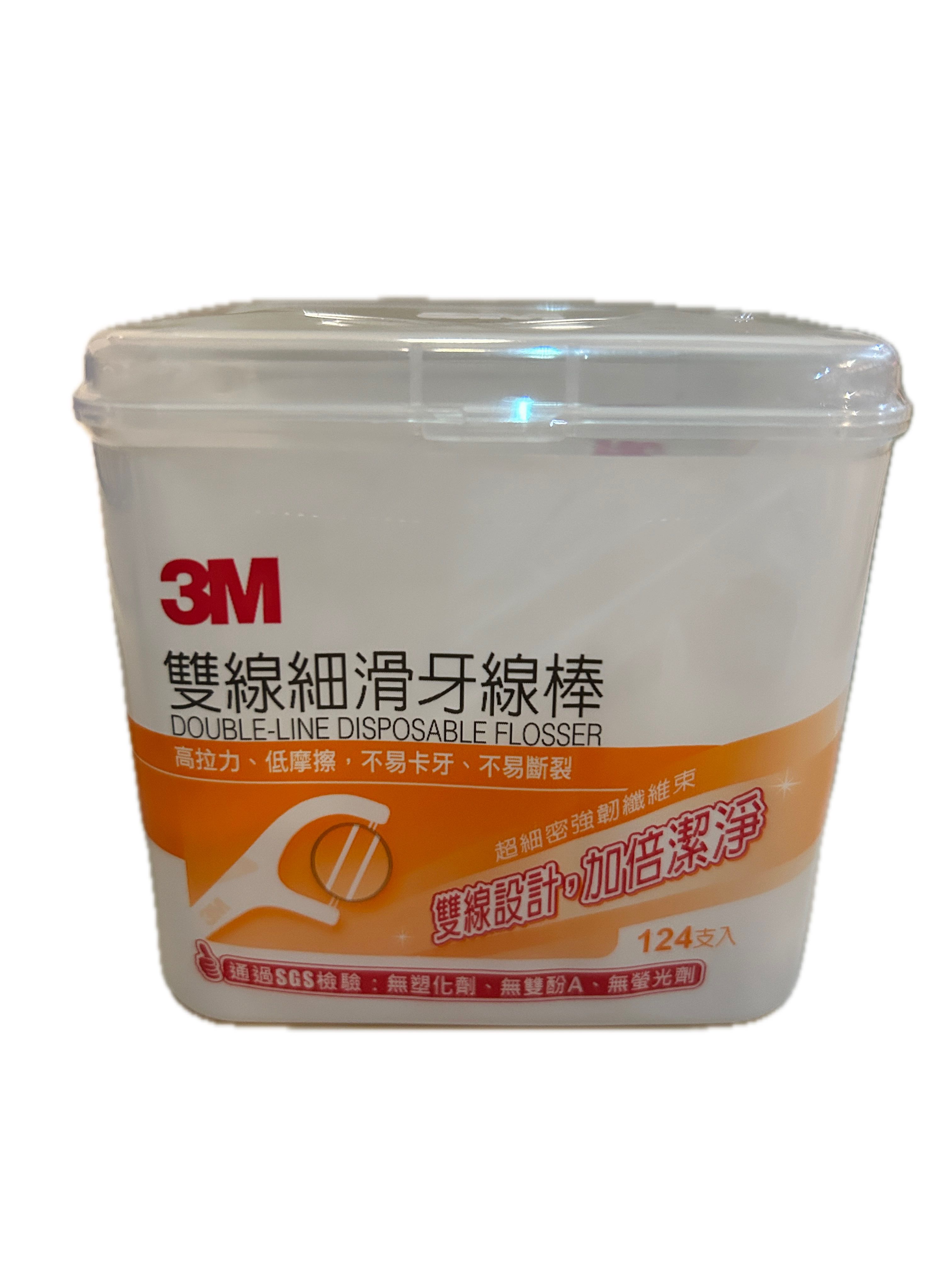 3M雙線細滑牙線棒盒裝124  |商品介紹|醫療器材&紙類日用品|3M|口腔類