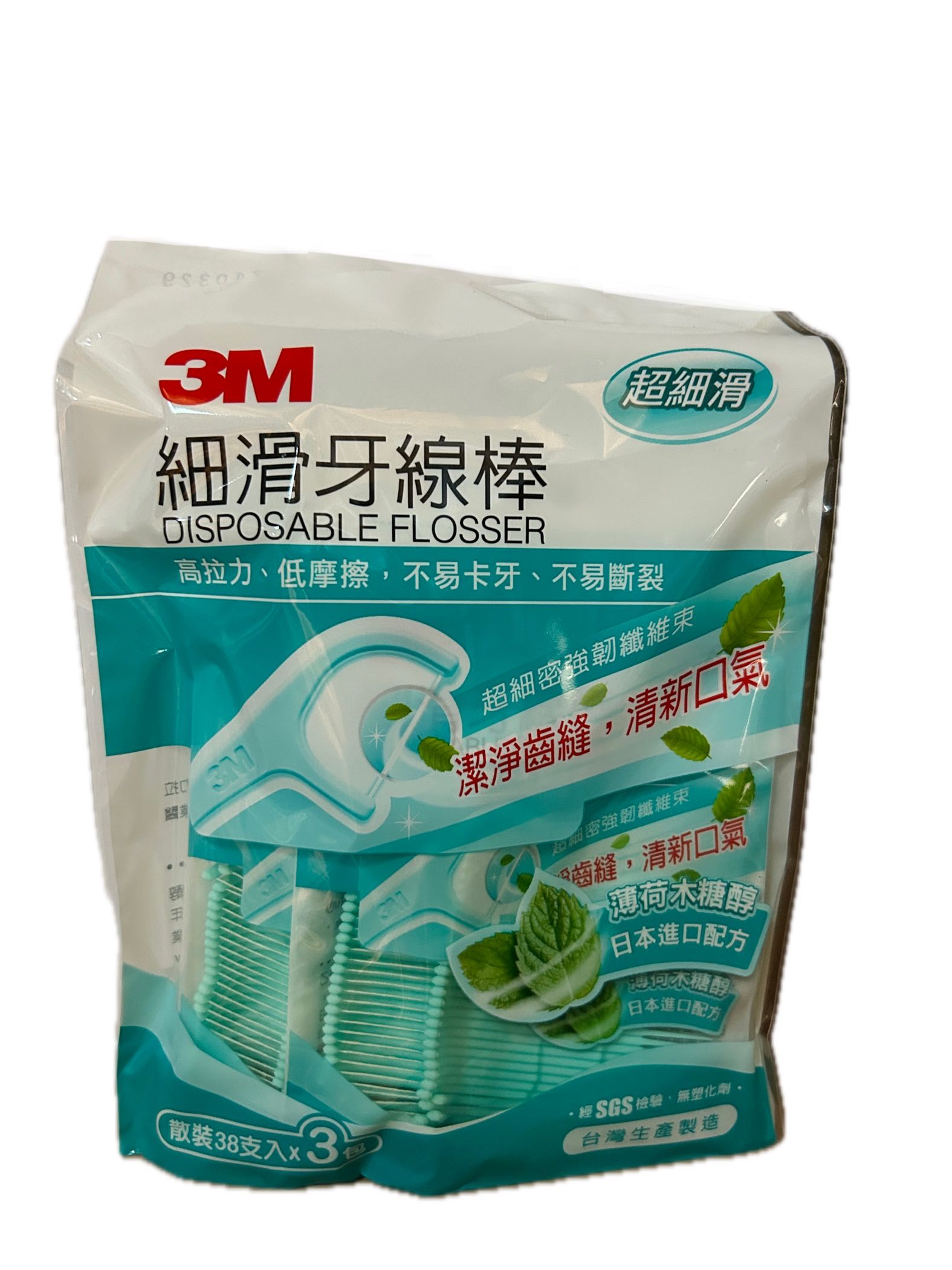 3M細滑牙線棒薄荷114入  |商品介紹|醫療器材&紙類日用品|3M|口腔類