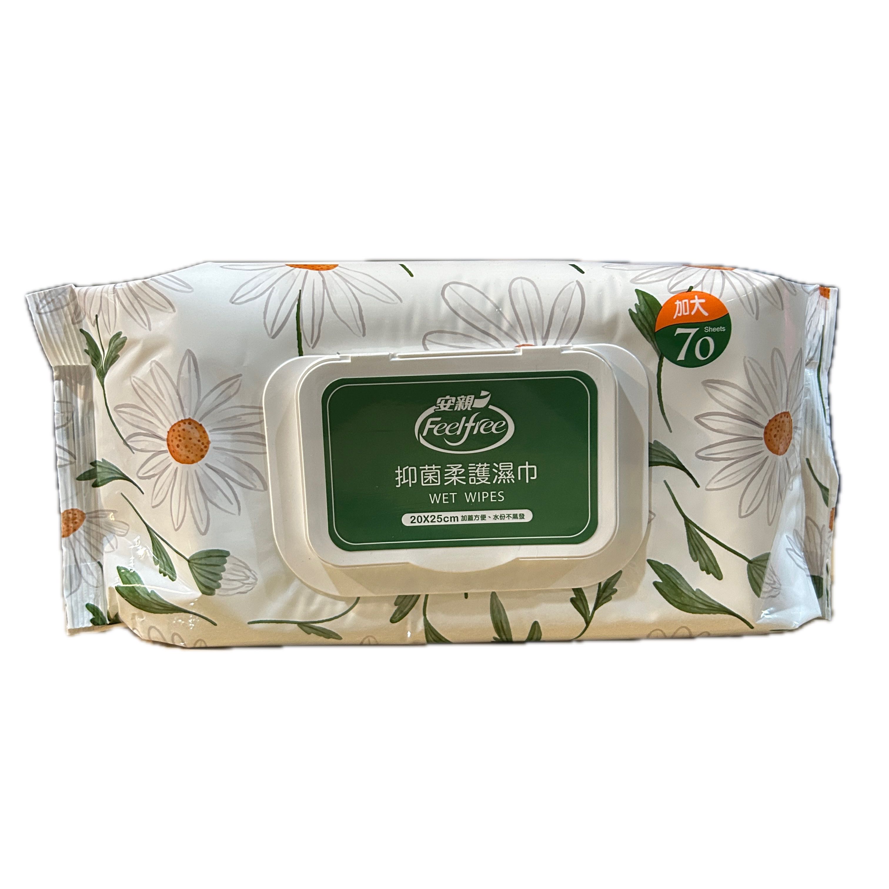 安親濕巾加大抑菌加蓋70P  |商品介紹|醫療器材&紙類日用品|富堡|安親系列